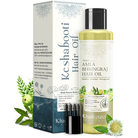 Keshabooti Amla Bhringraj Hair Oil for Controls Hairfall