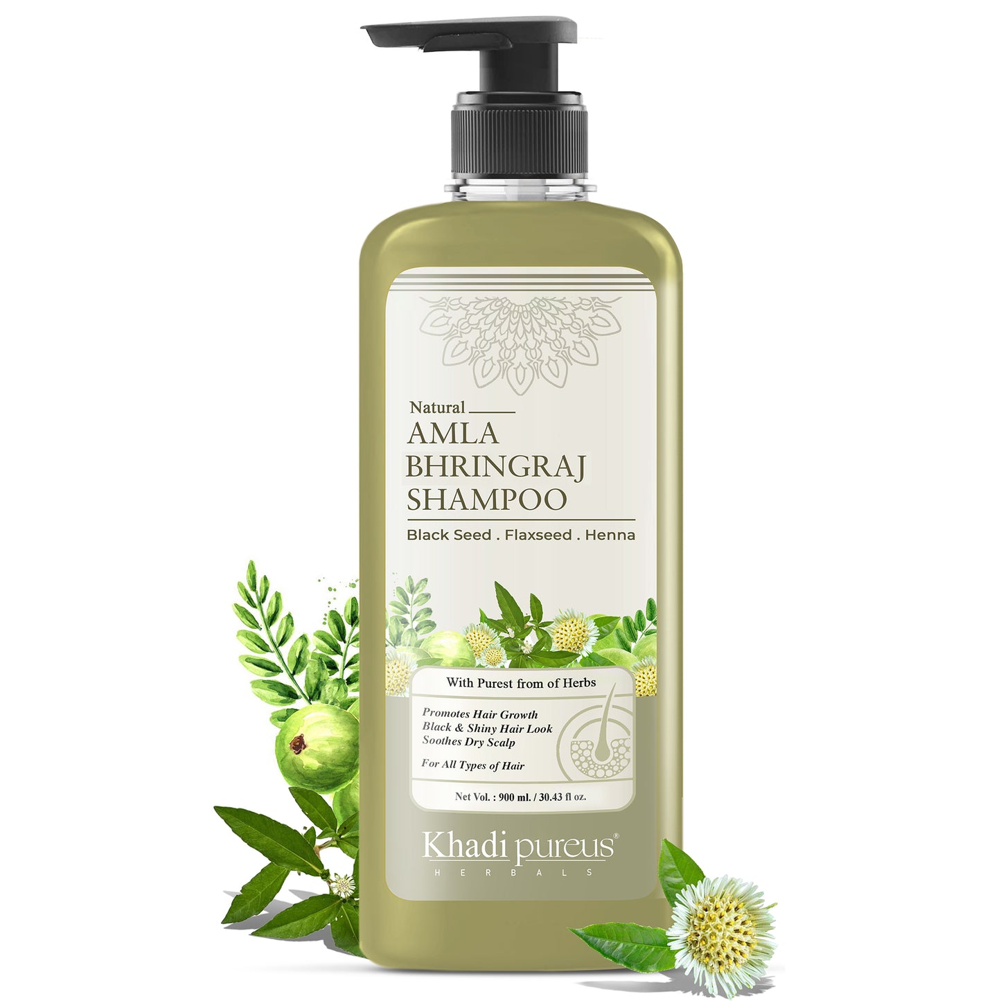 Shreekesha Amla Bhringraj Shampoo for Hair Fall & Shiny Black Hair