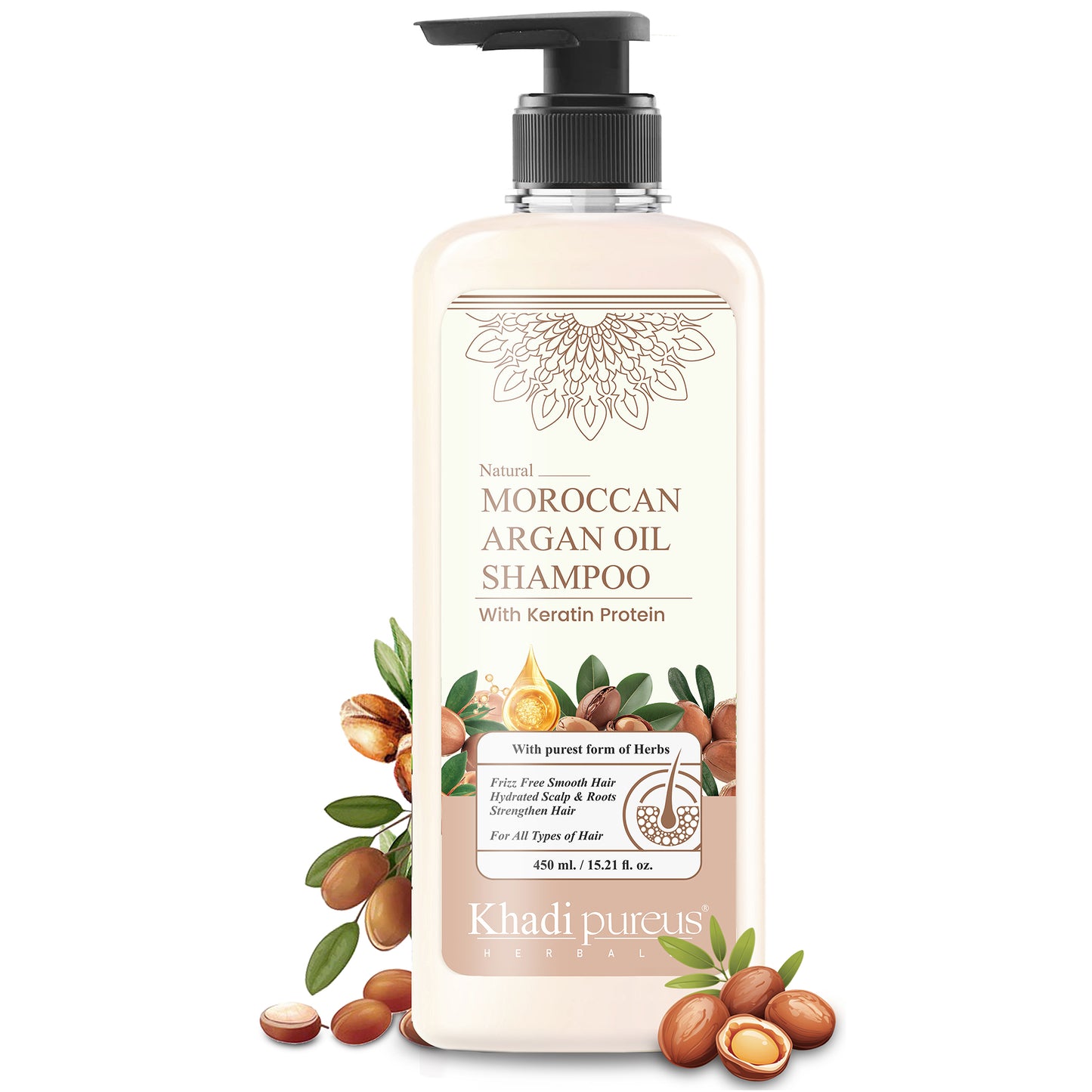 Shreekesha Moroccan Argan Oil Shampoo for Hair Fall & Frizzy Hair