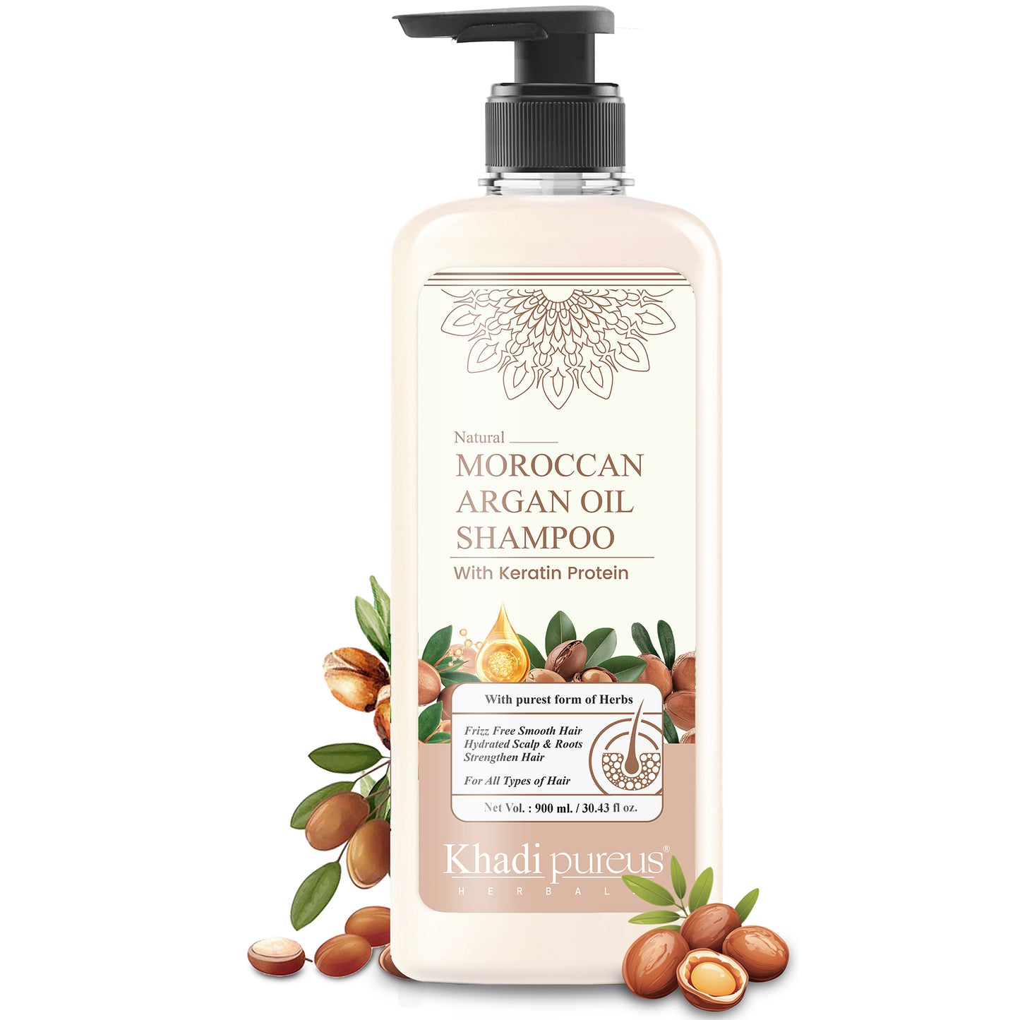 Shreekesha Moroccan Argan Oil Shampoo for Hair Fall & Frizzy Hair