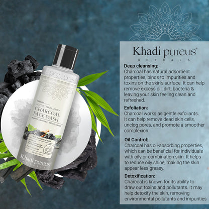 Somashree Activated Charcoal Face Wash for Glowing & Acne Prone Skin