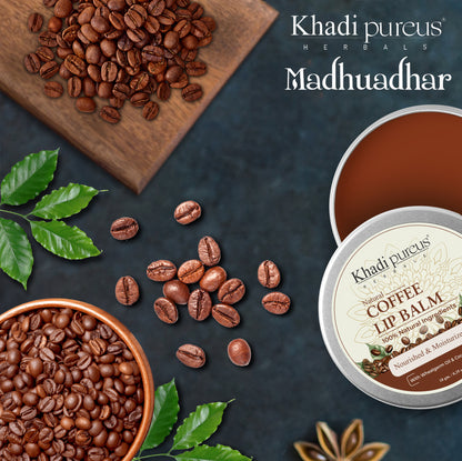 Madhuadhar Coffee Lip Balm for dry, Pigmented, Chapped & Dark Lips