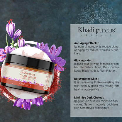 Siyasundari Kumkumadi Night Cream for Glowing & Whitening Skin