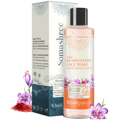 Somashree Kumkumadi Face Wash for Pigmentation Free & Glowing Skin