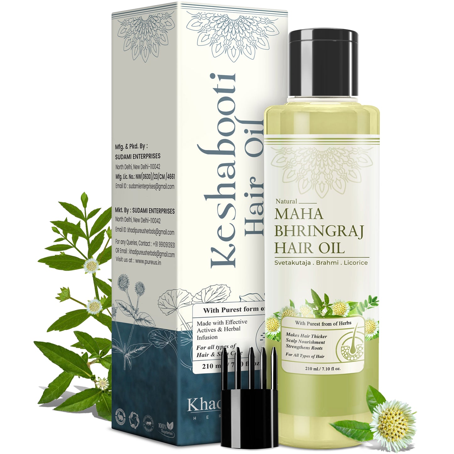 Keshabooti Maha Bhringraj Hair Oil for Reduce Hair Fall