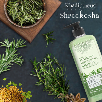 Khadi Pureus Herbals Shreekesha Rosemary Anti Hair Fall Shampoo for Hair Growth