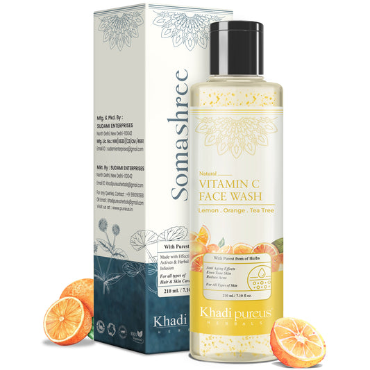 Somashree Vitamin C Face Wash for Glowing Skin & Pigmentation